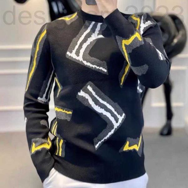 

men's sweaters designer wool sweater men women jacquard sweater designer emroidered sweatshirt long-sleeved tshirt pullo knitwear 3via, White;black