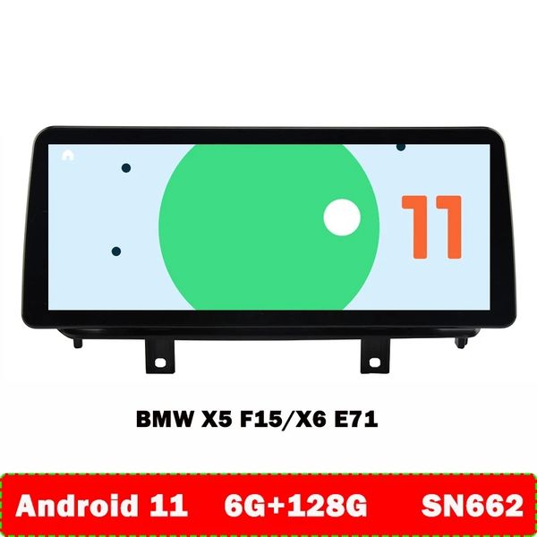 

12.3 inch screen snapdragon 662 6+128g car radio stereo multimedia player for bmw x5 f15 x6 f16 2014-2017 nbt 4g carplay navigation