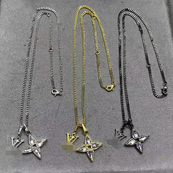

never fading 18k gold plated luxury brand designer pendants necklaces stainless steel letter choker pendant necklace beads chain jewelry acc, Silver