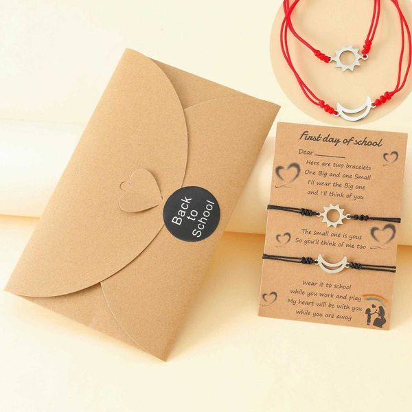 

trendy jewelry carrying strap stainless bracelet steel sun moon dorje knot rubber ser buckle woven for women wholesale, Golden;silver