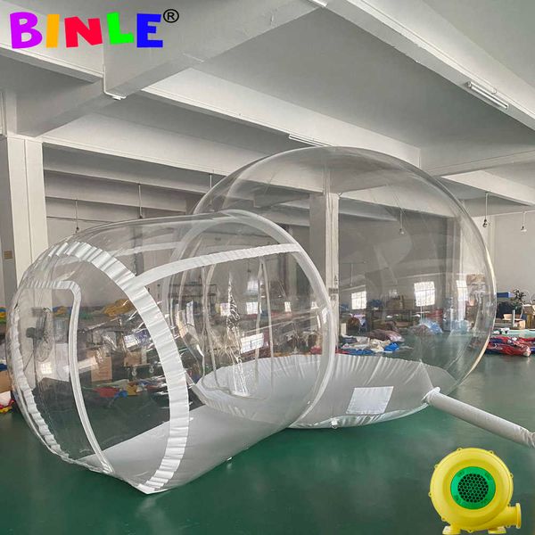 

3m 4m 5m outdoor rental camping clear transparent inflatable bubble tent/crystal bubble dome house with tunnel single room