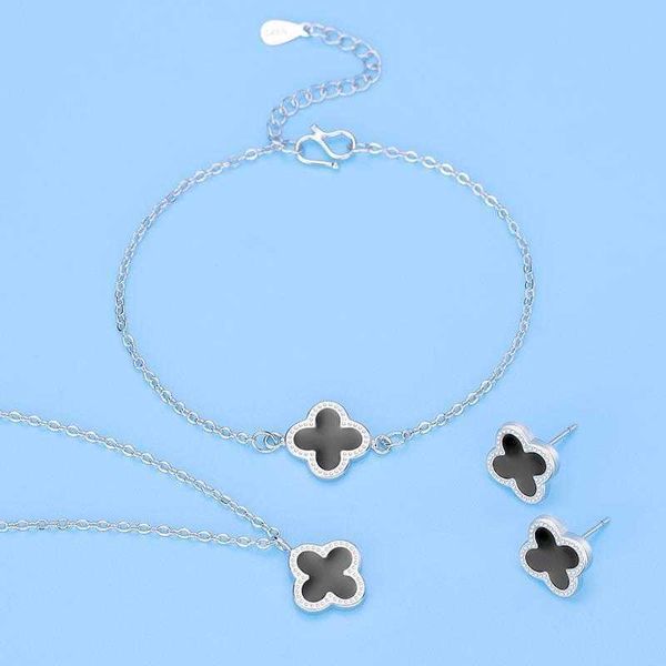 

clover bracelet fashion silver jewelry korean style teachers day wholesale, Golden;silver