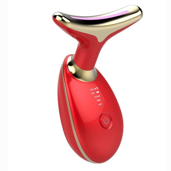 

face massager ems thermal neck lifting and tighten electric microcurrent wrinkle remover led pon beauty device for woman 230515