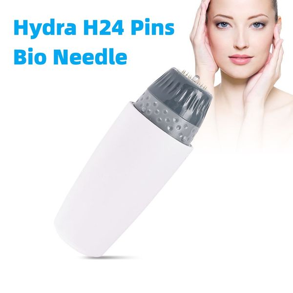 

portable hydra h24 pins bio needle adjustable 0-1.5mm needle size disposable bottle microneedling derma roller beauty tools skin care micron