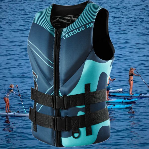 

life vest buoy life jacket super buoyancy neoprene life jacket for surf raft kayak fishing jet ski water sport swimming rescue life vest 230