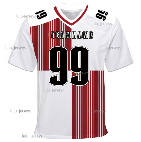 

custom new fashion football jerseys ersonalized football shirts sports uniform for fans plus size big size for big guys(s-7xl) 3d pattern, Black;red