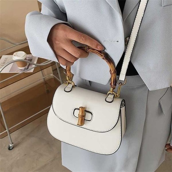 

13% off 2023 handbag women's bamboo knot handbag new simple atmosphere small street fashion one shoulder crossbody bag