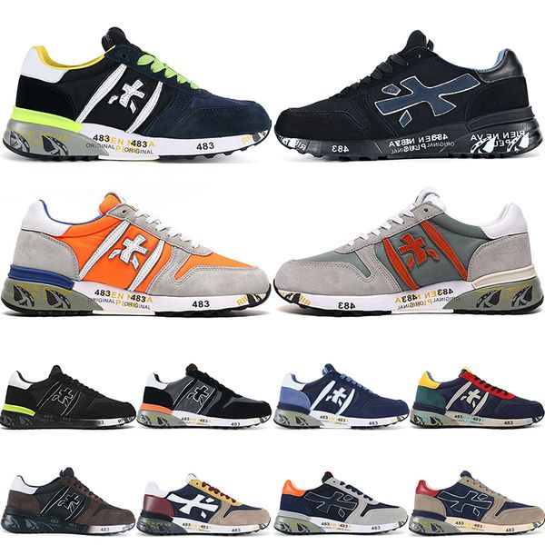 

running shoes premiata for men womens lander mick landeck designer shoes white black navy bule green mens trainers sports sneakers