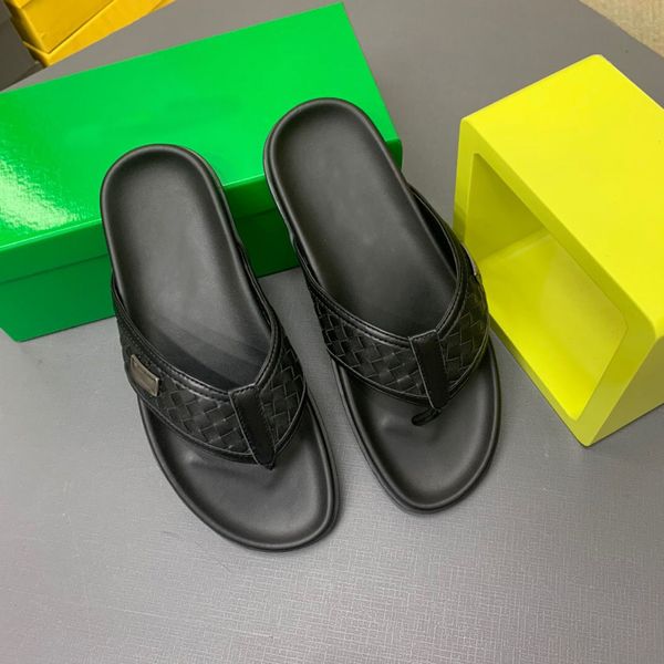 

2023 men designer slippers casual sandals summer beach outdoor cool slippers male brand fashion flat flip flops size 38-46, Black