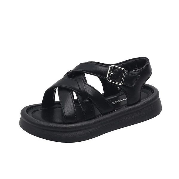 

sandals kids shoes baby children girls summer breathable princess f11270, Black;red