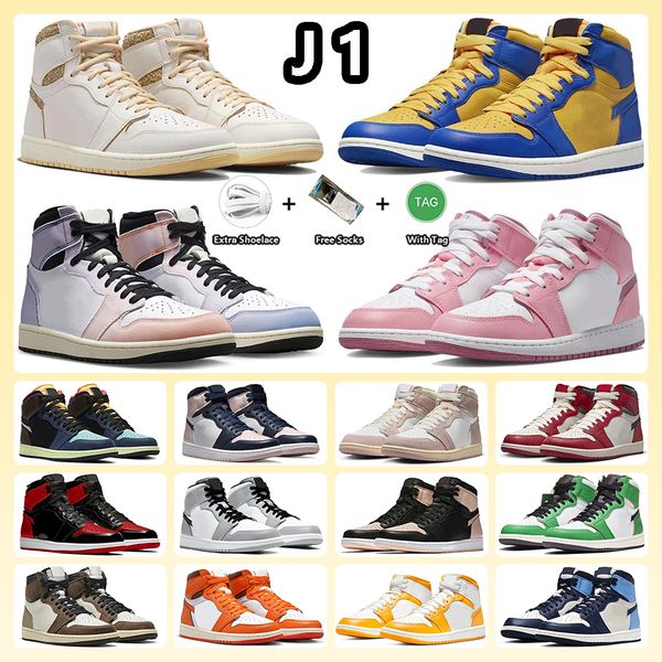 

mens womens 1 1s basketball shoes skyline craft sail reverse laney valentines day lost & found patent bred university blue obsidian lucky gr