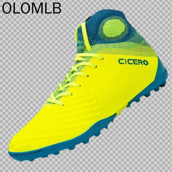 

safety shoes mens soccer cleats high ankle football shoes outdoor soccer traing boots 701 230516, Black;brown