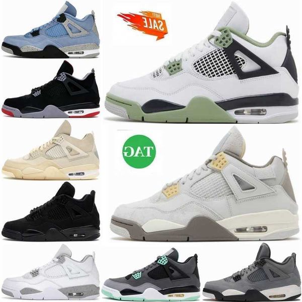 

with box designer 2023 jumpman 4s basketball shoes women men 4 military black cat oreo fire red thunder sail university blue cool greys seaf