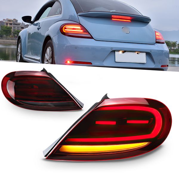 

car tuning taillight upgrade for vw beetle 20 13-20 20 led streamer signal lights reverse brake staillights assembly