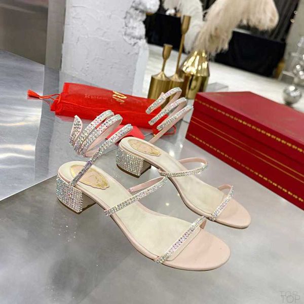 

rene caovilla high heels sandals luxury brand designer gladiator shoes woman crystal design rhinestone sandal women cleo cross tied factory, Black