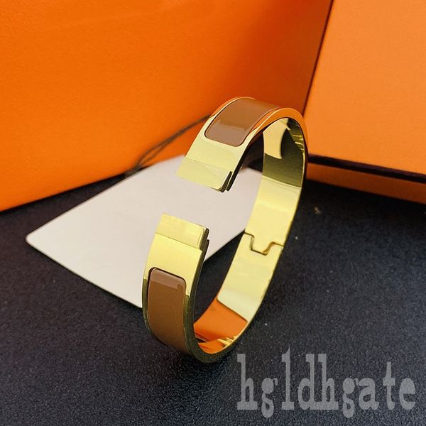 

classics bangle luxury designer bracelet plated gold multicolor letters aesthetic designers girls alloy hip hop gift birthday bracelet wide, Black