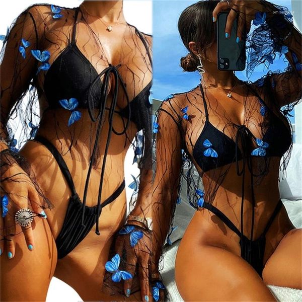 

women's blouses long sleeve cardigan women mesh see-through h58d, White