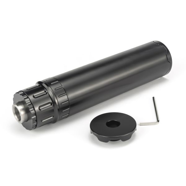 

tactical accessories 6.5''l 1.5"od aluminum single monocore solvent trap 1-3/16x24 fuel filter 9.5mm,10.7mm hole with 1/2x28