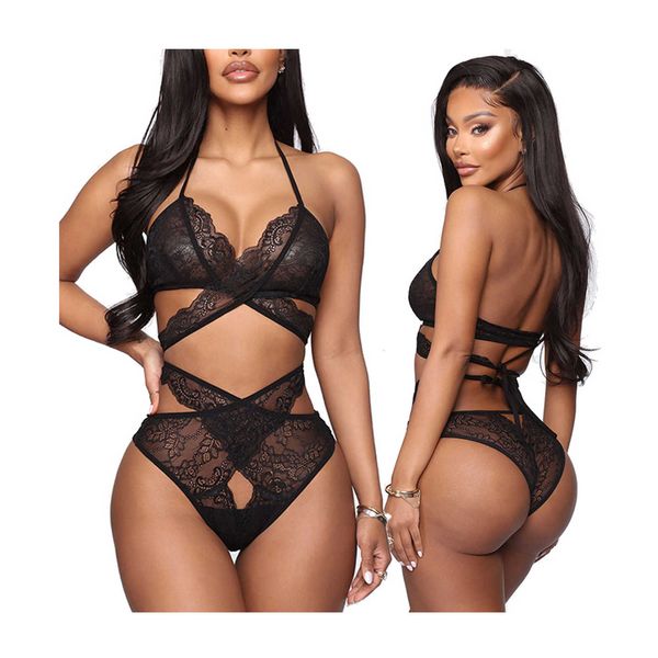

women's lingerie wholesale bulk see through sheer mesh femme shiny fishnet women transparent two piece set, Red;black