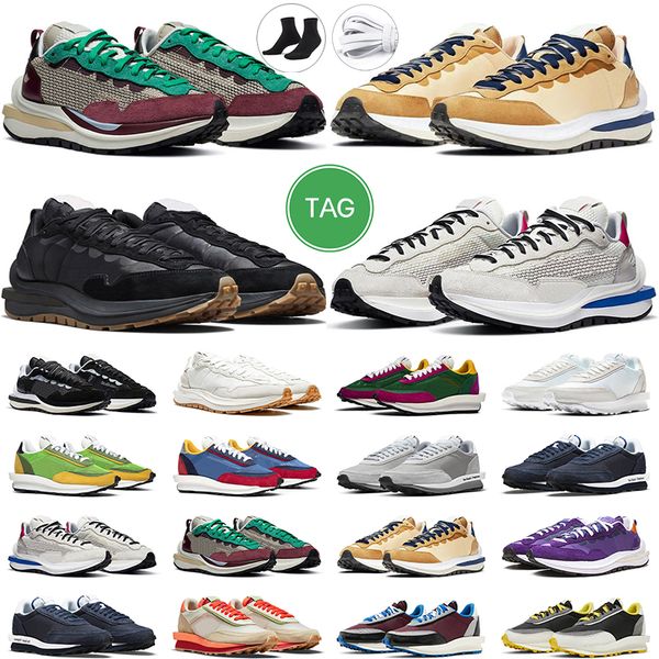 

men women vaporwaffle running shoes sail black gum white nylon daybreak ldv waffle villain red neptune green fragment grey mens trainer snea