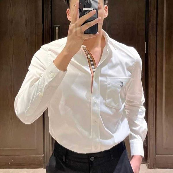 

men's casual shirts designer mens casual shirt fashion letter embroidery shirts designer jacket men women business long sleeved shirt l, White;black