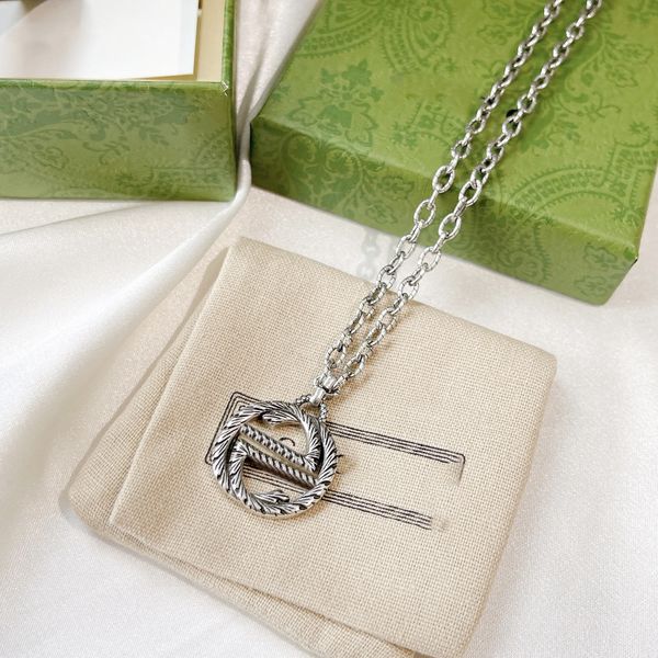 

vintage pendants necklaces for men women designer gold neckwear womens jewelry necklace gift designer pendants, Silver