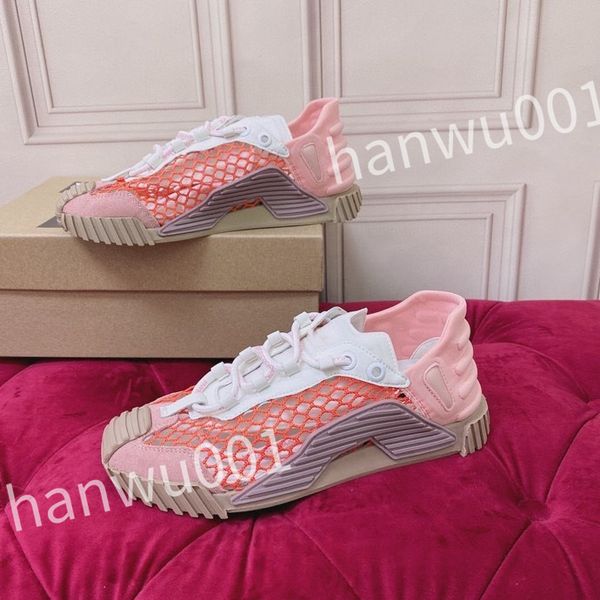 

2023 luxurys famous basketball sneakers shoes women leather rubber sole lace-up trainers outdoor skateboard walking 35-41, Black