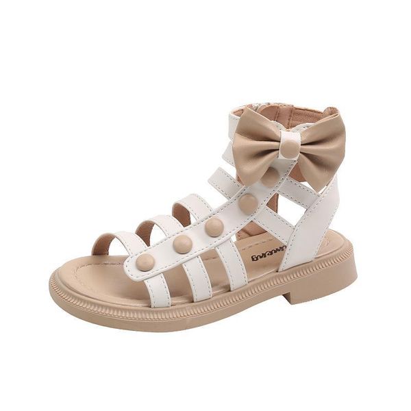

sandals kids shoes baby child summer girls roman soft sole f11268, Black;red