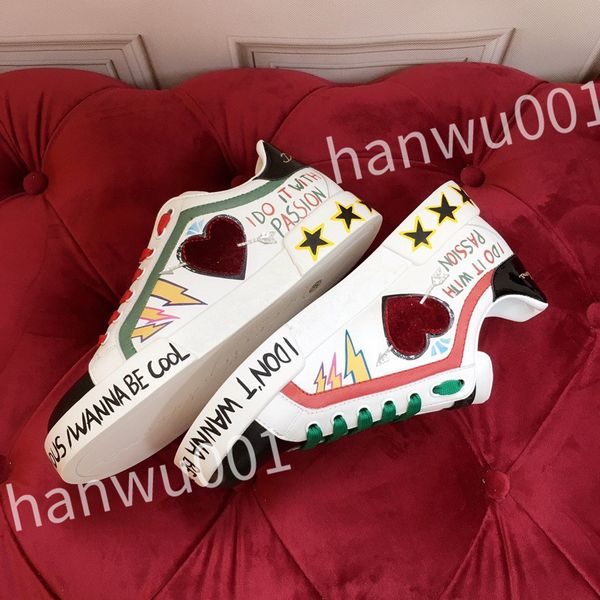 

luxury designer flat sneaker trainer casual shoes canvas leather white letter fashion platform mens womens low sneakers, Black