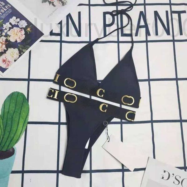 

women's swimwear designer womens swimsuit triangle bikini swimwear summer breathable bikinis print home underwear hw1i, White;black