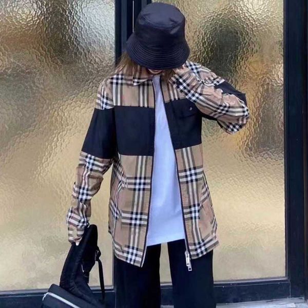 

men's jackets designer jacket mens womens plaid cardigan coat fashion stripe casual zipper shirt luxury clothing c9kf, Black;brown