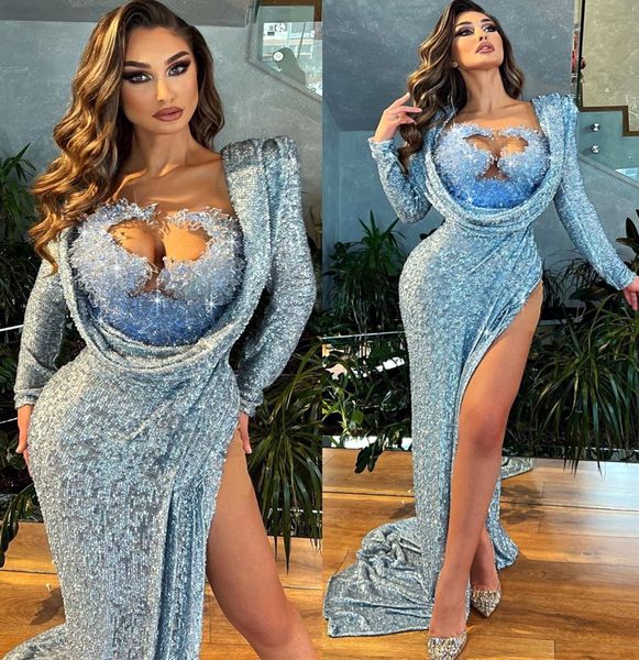 

2023 may aso ebi mermaid silver prom dress crystals sequined lace evening formal party second reception birthday engagement gowns dress robe, Black