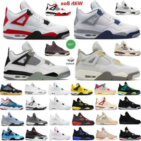 

with box designer discount 4 4s gs basketball shoes military black cat white cement midnight navy oreo zen master thunder craft pn dust oil