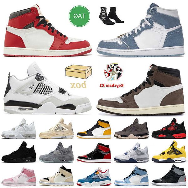 

with box designer denim 1s high og lost found basketball shoes jumpman 1 cactus jack military black 4s 4 a ma maniere sail midnight navy tax