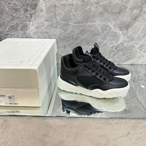 

2023 luxury classic men's ladies casual shoes designer fashion leather flat street couple 0511, Black