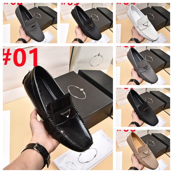 

7 style fashion men shoes classic luxury men leather shoes comfortable casual loafers slip on party wedding dress shoes size 38-46, Black
