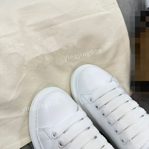 

2023new platform brand men women quality casual shoes leather lace-up sneaker fashion lady flat running trainers letters gym sneaker, Black