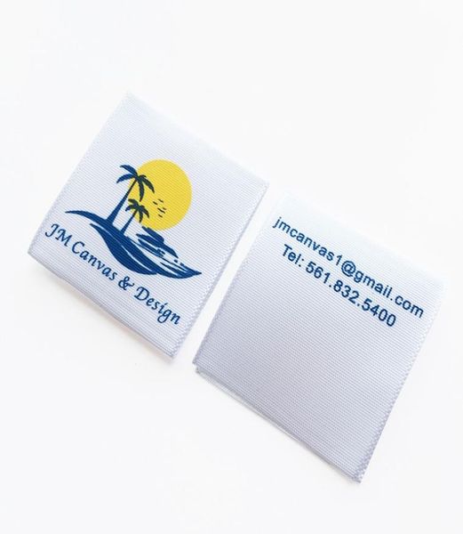 

custom printed label printing services 1000pcs woven care labels clothing garment sewing shoes side label for bag2187261