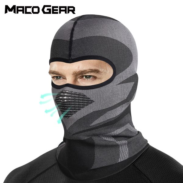 

magic scarves summer sports breathable mesh balaclava cycling running scarf helmet liner cap riding hunting bicycle full face mask men women, Blue;black