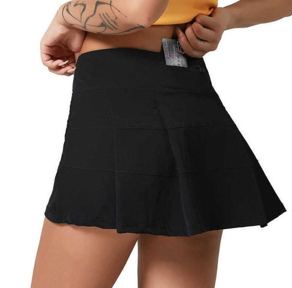 

l-22 pleated tennis skirt women gym clothes sports shorts female running fitness dance yoga underwear beach biker golf skirts26ess