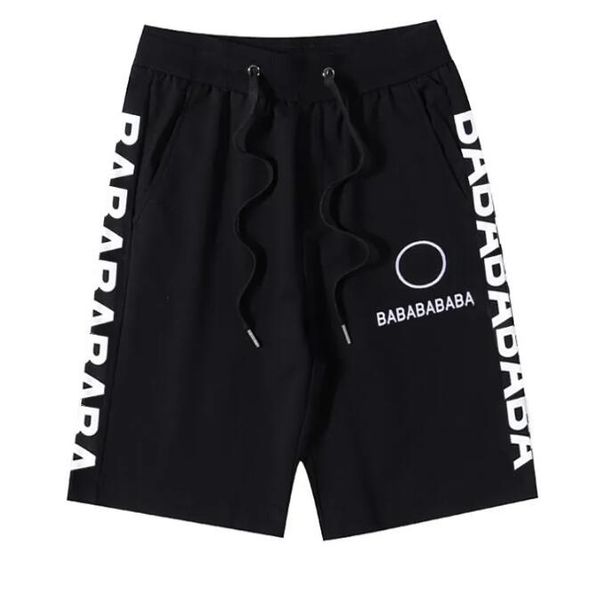 

designer mens shorts spring summer black and white casual cotton loose elastic waist high pants, White;black