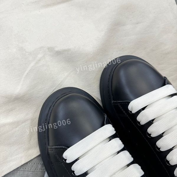 

platform brand mens quality casual shoes leather lace-up sneaker fashion lady flat running trainers letters gym sneaker2023, Black
