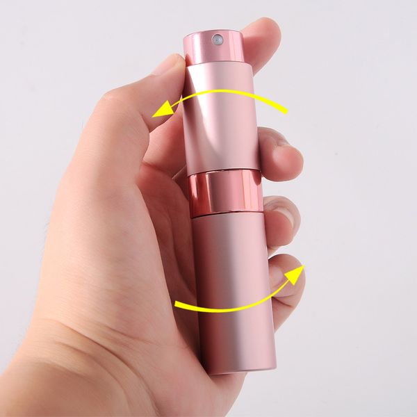 

wholesale 8ml travel perfume bottle twist spray bottle portable ing