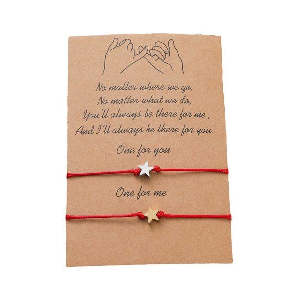 

direct supply woven bracelet personality fashion independence day theme star shape card, Golden;silver