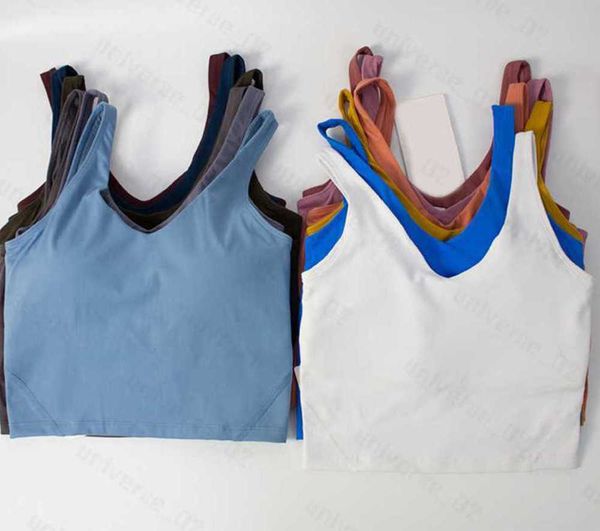 

lulus yoga align sports bra gym clothes lululemens womens underwears tanks camis shockproof running fashion icon fitness workout breathable