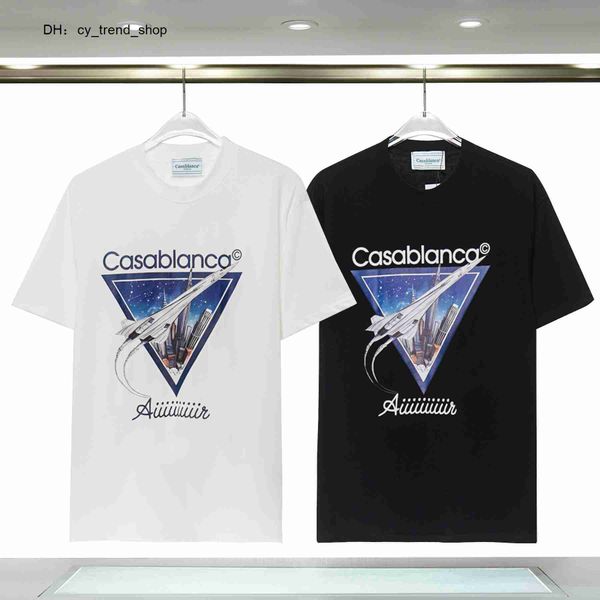 

fashion shirt men women designers t-shirts tees apparel man s casual chest letter luxury clothing street shorts sleeve clothes casablanc ts, White;black