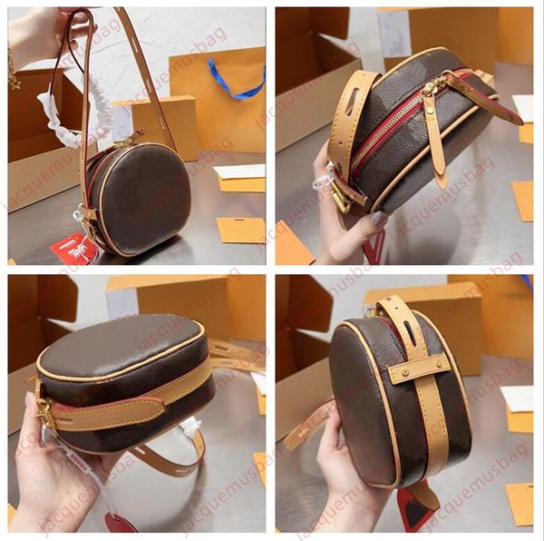 

women round pancake bags boite chapeau souple handbag tote designer shoulder crossbody bag fashion lady quality monograms messenger wallet p