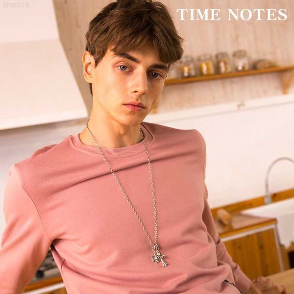 

silver necklace men's sweater chain thai silver domineering personality hip-hop minimalist european american korean version men's