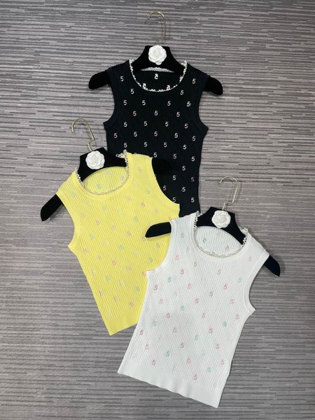 

new summer women's o-neck tanks fashion embroidery knitting pullover sweater vests women's sleeveless loose slim sweater, White;black