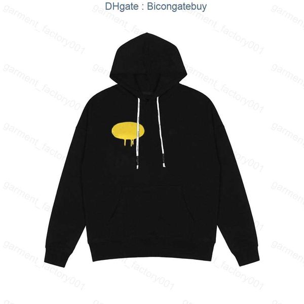 

21ss mens women designer angels palm hoodie sweater sweatshirts streetwear t shirt loose lovers luxury goose canada jackets pa of ow white f, Black